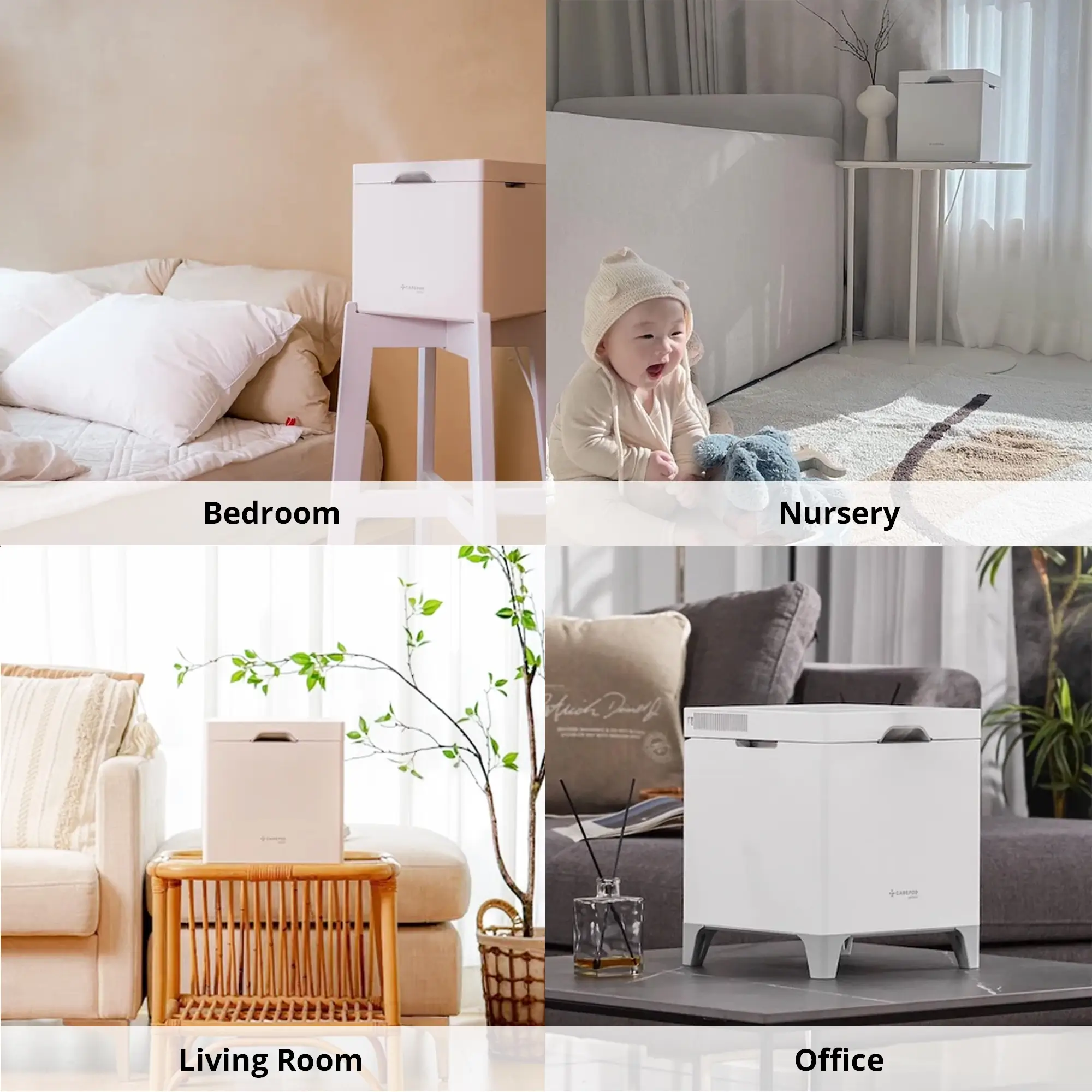 Carepod Cube Plus X50V - Sanitizing Warm + Cool Mist Stainless Steel Humidifier AU - Image 6